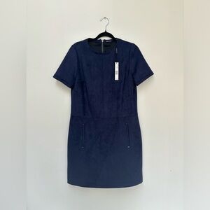 ELIE TAHARI BNWT | Faux suede shift dress | Size 10